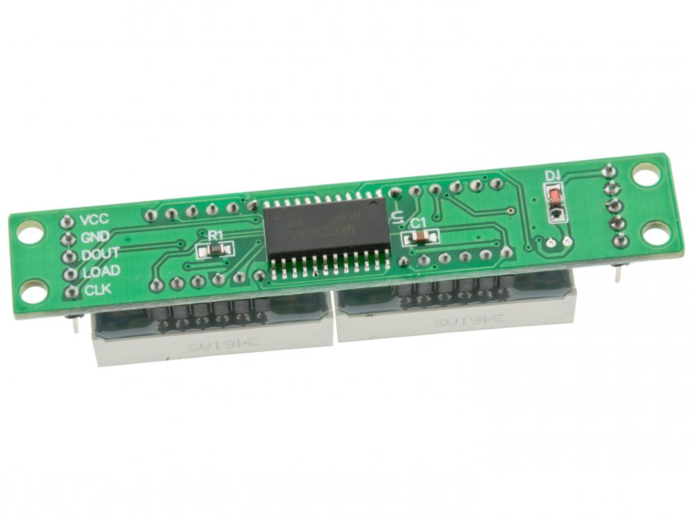 Buy LED module 7-segment 8 digit serial at the right price @ electrokit