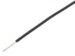 Hook-up wire AWG24 multiple wires - black/m @ electrokit