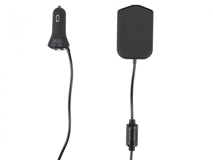USB car charger 4 output 9.6A black @ electrokit (6 of 6)