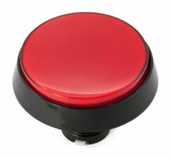 Push button arcade ø60mm red @ electrokit