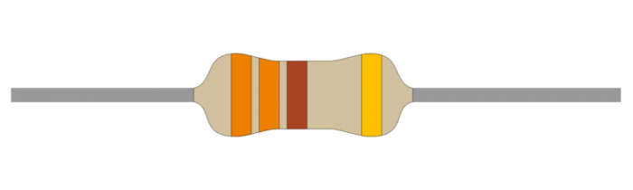 Resistor carbon film 0.25W 330ohm (330R) @ electrokit (1 of 1)