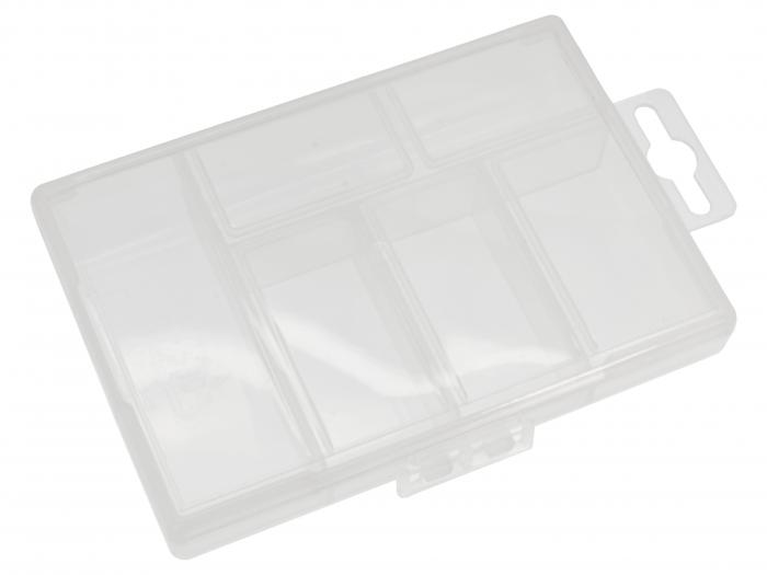 Storage box 135 x 85 x 25mm 5 compartments @ electrokit (1 of 2)