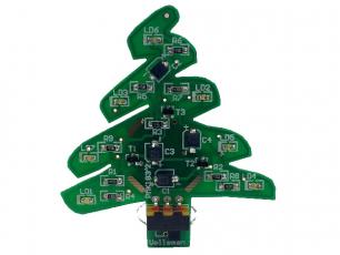 Flashing christmas tree USB 7 LED SMD @ electrokit