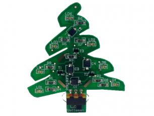 Blinkande julgran USB 7 LED SMD @ electrokit