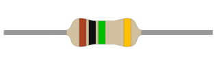 Resistor carbon film 0.25W 1Mohm (1M) @ electrokit