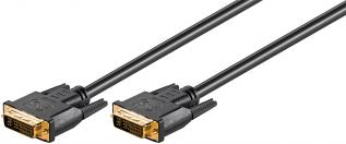 DVI-I 24+5 monitor cable 1.8m dual link @ electrokit