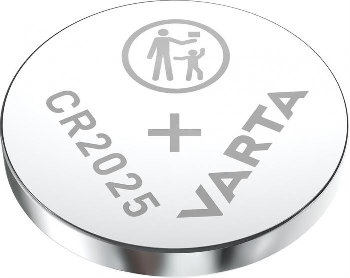 CR2025 battery lithium 3V Varta @ electrokit (2 of 2)