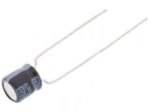 El.lyt 10uF 35V 105C ø5x5mm @ electrokit