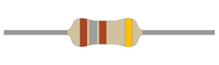 Resistor 1W 5% 180ohm (180R) @ electrokit