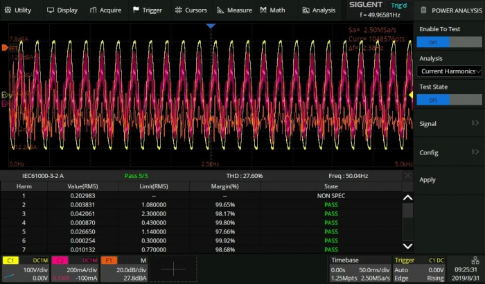 Power analysis SDS6000L-PA @ electrokit (1 av 1)