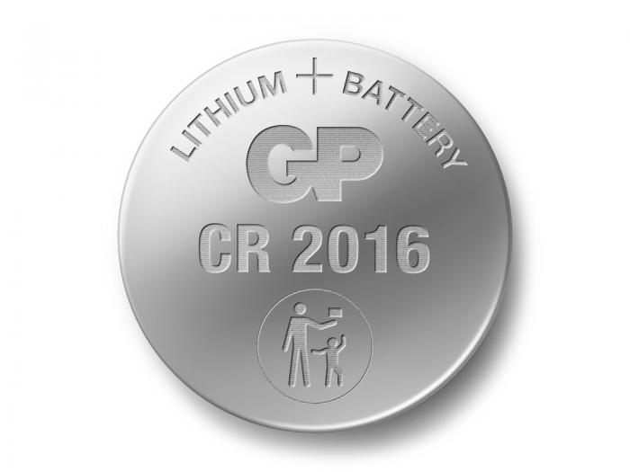 CR2016 battery lithium 3V GP @ electrokit (1 of 2)