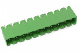 PCB pin header 5.08mm 10-pole @ electrokit