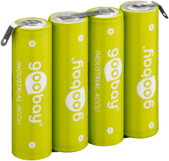 NiMH batteripack 4xAA 4.8V 2100mAh lödfanor @ electrokit