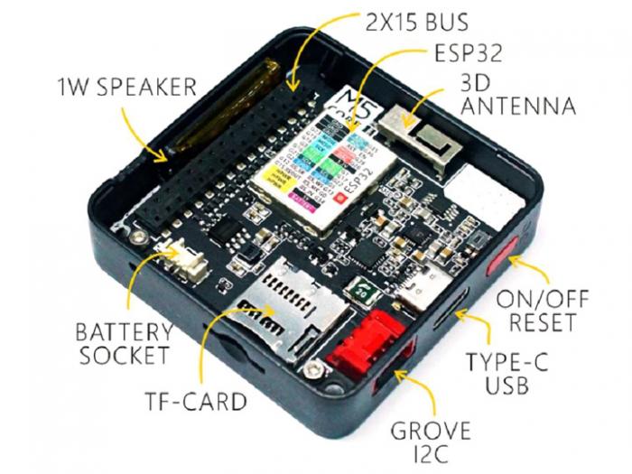 M5Stack BASIC Core V2.6 - ESP32 IoT kit @ electrokit (7 av 7)