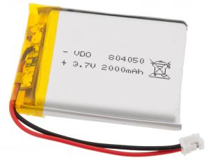 Battery LiPo 3.7V 2000mAh @ electrokit