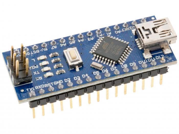 Microcontroller ATMEGA328P Nano compatible - assembled @ electrokit (1 of 2)