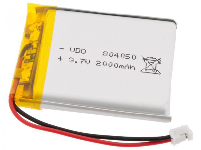 Batteri LiPo 3.7V 2000mAh @ electrokit (1 av 1)