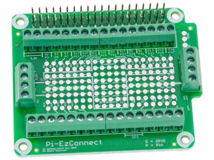 Pi-EzConnect Anslutningskort fr Raspberry Pi @ electrokit (3 av 3)