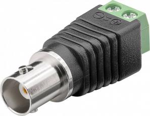 Adapter BNC hona/skruvplint @ electrokit