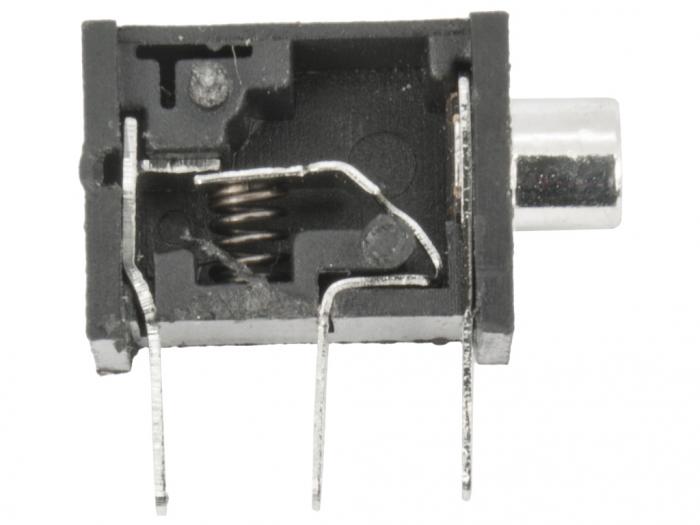 2.5mm jack 2p PCB med brytare vertikal @ electrokit (2 av 2)