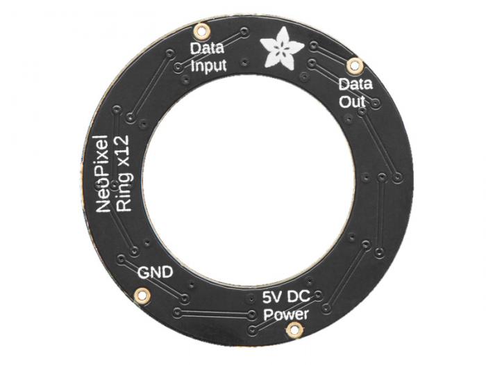 NeoPixel ring 12 RGB LEDs 37mm @ electrokit (3 of 4)