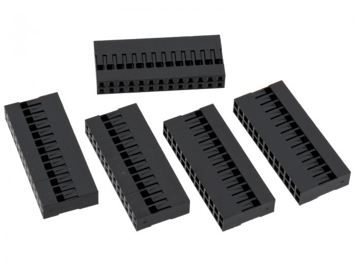 Contact housing 2.54mm 2x13-pin 5-pack @ electrokit (1 of 1)