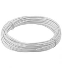 Hook-up wire 0.14mm2 white 10m @ electrokit