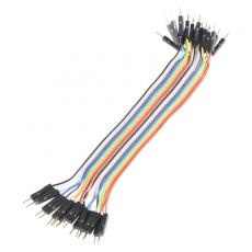 Jumper wires 20-pin 30cm male/male @ electrokit