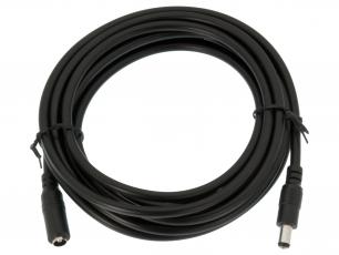 DC extension cable 2.1/5.5mm male/female 3m @ electrokit