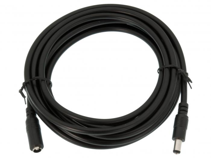 DC extension cable 2.1/5.5mm male/female 3m @ electrokit (1 of 2)
