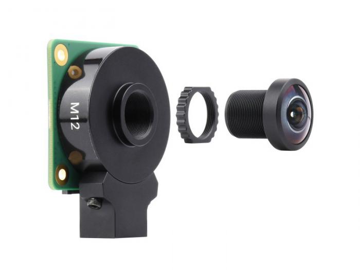 2.7mm fisheye-lins fr Raspberry Pi kameror med M12-fste @ electrokit (4 av 9)