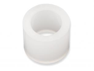 Spacer M4 5mm plastic white @ electrokit