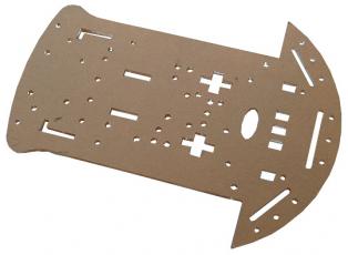 Olimex robot chassis 3 wheel - extra base plate @ electrokit