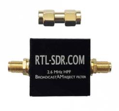 RTL-SDR AM high-pass filter 2.6MHz @ electrokit
