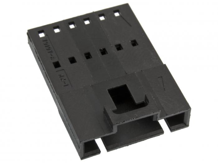 Contact housing C-GRID SL 1x6p male 2.54mm @ electrokit (1 of 1)