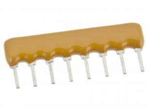 Resistor net SIL 8R 9-pin 100K @ electrokit