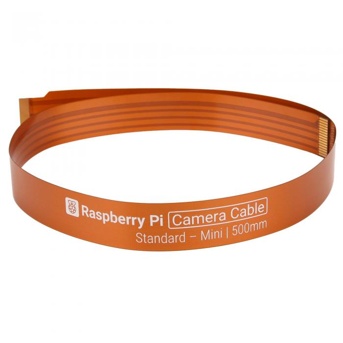 Raspberry Pi 5 Kamerakabel mini FPC 22-pin till FPC 15-pin 500mm @ electrokit (1 av 3)