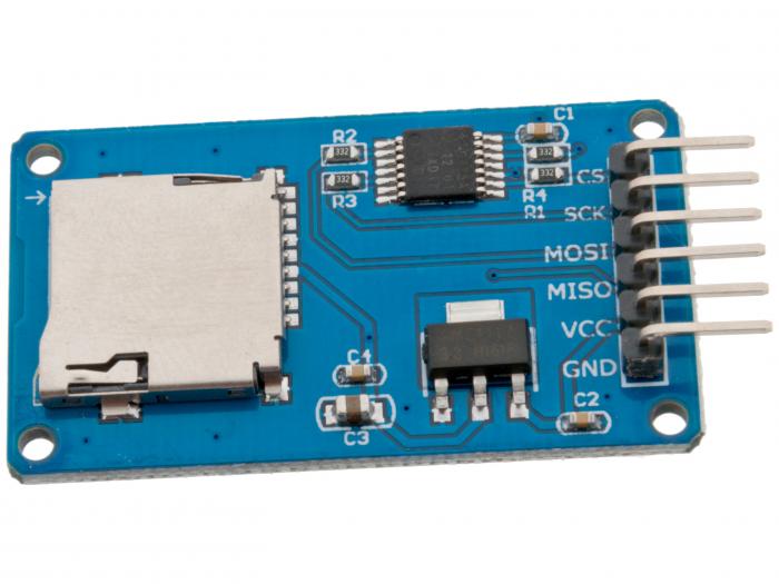 MicroSD reader 5V @ electrokit (1 of 3)