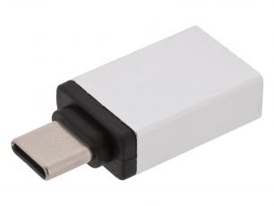 Adapter USB 3.0 C male USB-A female Alu @ electrokit