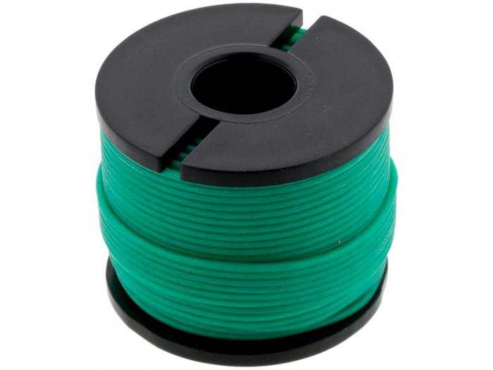 Hookup wire AWG30 silicone 15m - green @ electrokit (1 of 2)