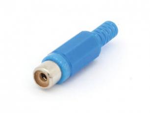 RCA jack cable blue @ electrokit