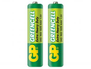 Batteri 1.5V LR03 / AAA GP Greencell 2-pack @ electrokit