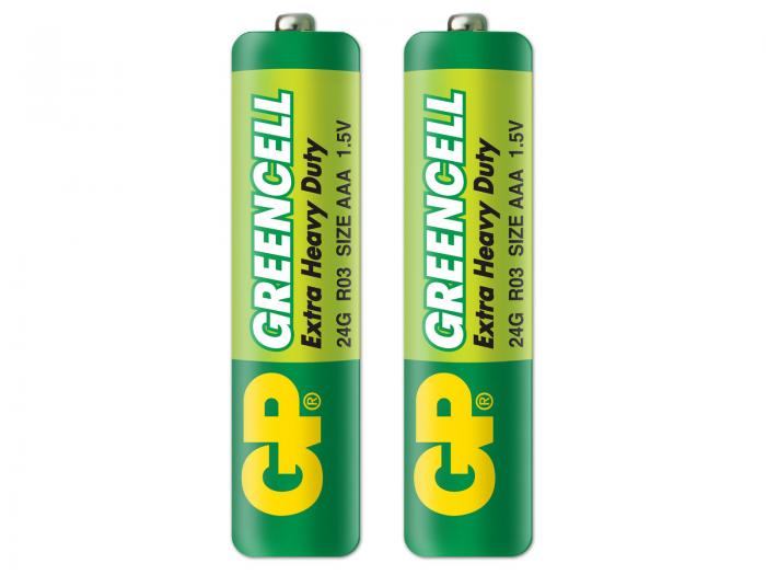 Batteri 1.5V LR03 / AAA GP Greencell 2-pack @ electrokit (1 of 1)