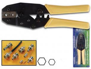 Crimp plier for coaxial connector BNC, TNC, SMA, N @ electrokit