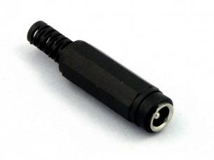 DC-jack 2.5mm for wires @ electrokit