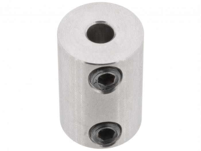 Shaft coupler 4mm to 4mm @ electrokit (2 of 3)