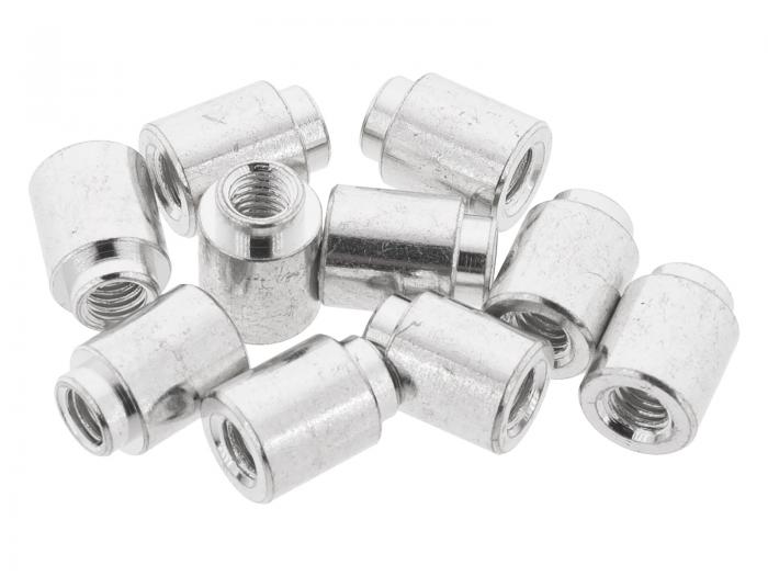 Solderable spacer M3 x 6mm - 10-pack @ electrokit (1 of 1)