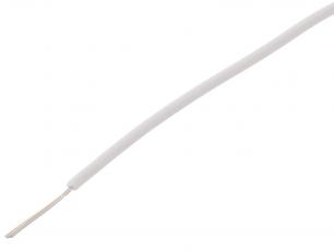 Hook-up wire AWG24 multiple wires - white /m @ electrokit