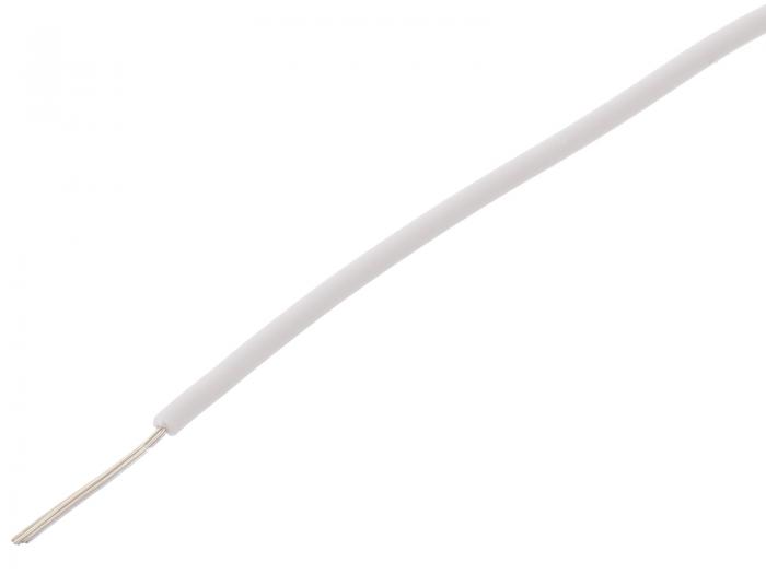 Hook-up wire AWG24 multiple wires - white /m @ electrokit (1 of 1)