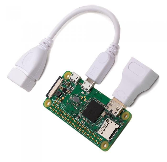 micro-USB hane to USB hona adapter white @ electrokit (2 of 2)